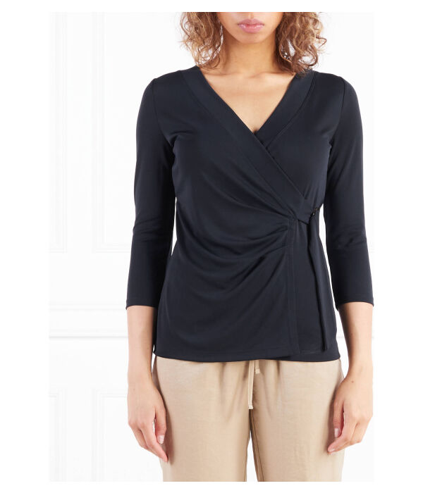 Лонгслив женский Lauren Ralph Lauren с запахом, черный
Лонгслив женский Lauren Ralph Lauren с запахом, черный