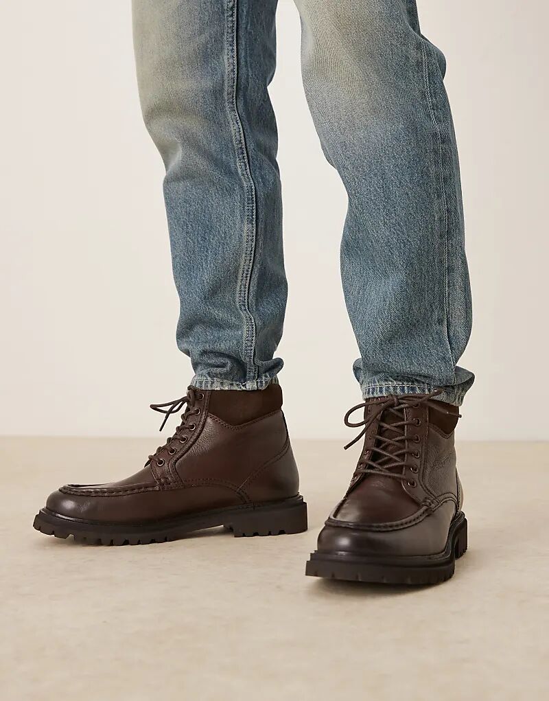 Ботинки на шнуровке из коричневой кожи с закругленным носком ASOS DESIGN, Коричневый, Ботинки на шнуровке из коричневой кожи с закругленным носком ASOS DESIGN
Ботинки на шнуровке из коричневой кожи с закругленным носком ASOS DESIGN, Коричневый, Ботинки на шнуровке из коричневой кожи с закругленным носком ASOS DESIGN