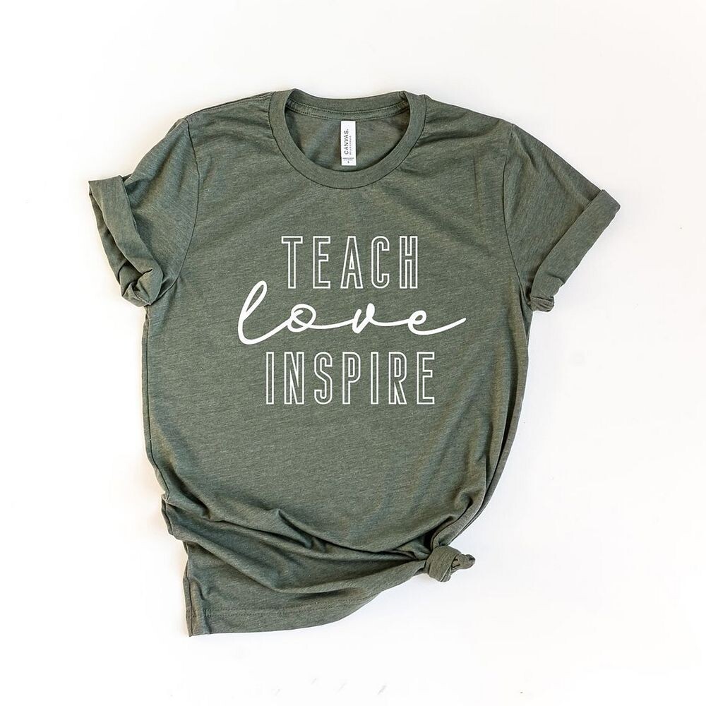 Футболка с короткими рукавами и рисунком Teach Love Inspire Simply Sage Market, цвет Army Green
Футболка с короткими рукавами и рисунком Teach Love Inspire Simply Sage Market, цвет Army Green