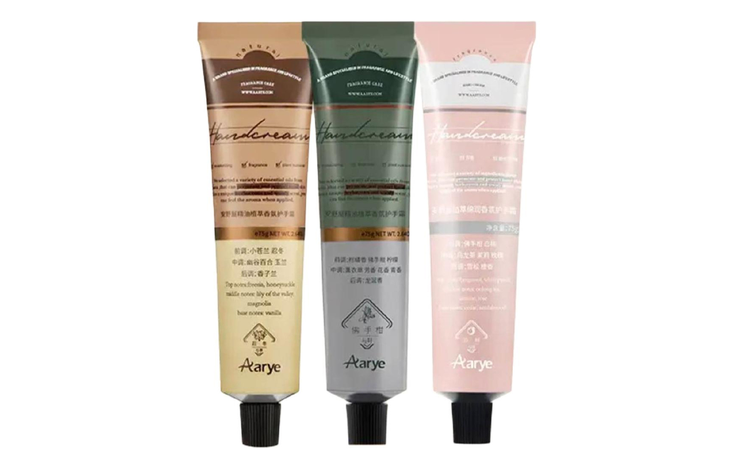 Крем для рук с эфирными маслами альфа-гидроксикислот и ароматизатором «Попурри» 75 г*3 Aarye, three-piece set: bergamot hand cream 75g+winterзеленый hand cream 75g+белый peach hand cream 75g
Крем для рук с эфирными маслами альфа-гидроксикислот и ароматизатором «Попурри» 75 г*3 Aarye, three-piece set: bergamot hand cream 75g+winterзеленый hand cream 75g+белый peach hand cream 75g