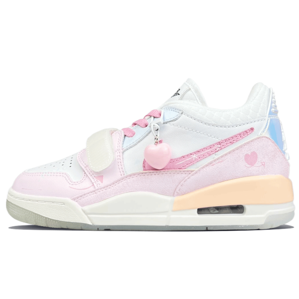 Jordan Легаси 312 противоскользящие износостойкие мидтоп винтажные баскетбольные кроссовки унисекс розовый синий белый, цвет Pink Blue White
Jordan Легаси 312 противоскользящие износостойкие мидтоп винтажные баскетбольные кроссовки унисекс розовый синий белый, цвет Pink Blue White