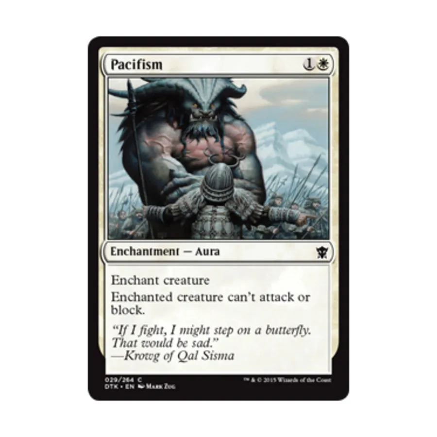 CCG Пацифизм (С) (Фольга), MTG - Dragons of Tarkir
CCG Пацифизм (С) (Фольга), MTG - Dragons of Tarkir