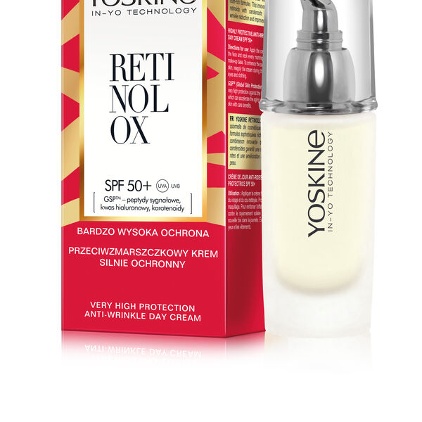 Крем высокозащитный против морщин с spf50+ для лица, 50 мл Yoskine Retinolox 
Крем высокозащитный против морщин с spf50+ для лица, 50 мл Yoskine Retinolox