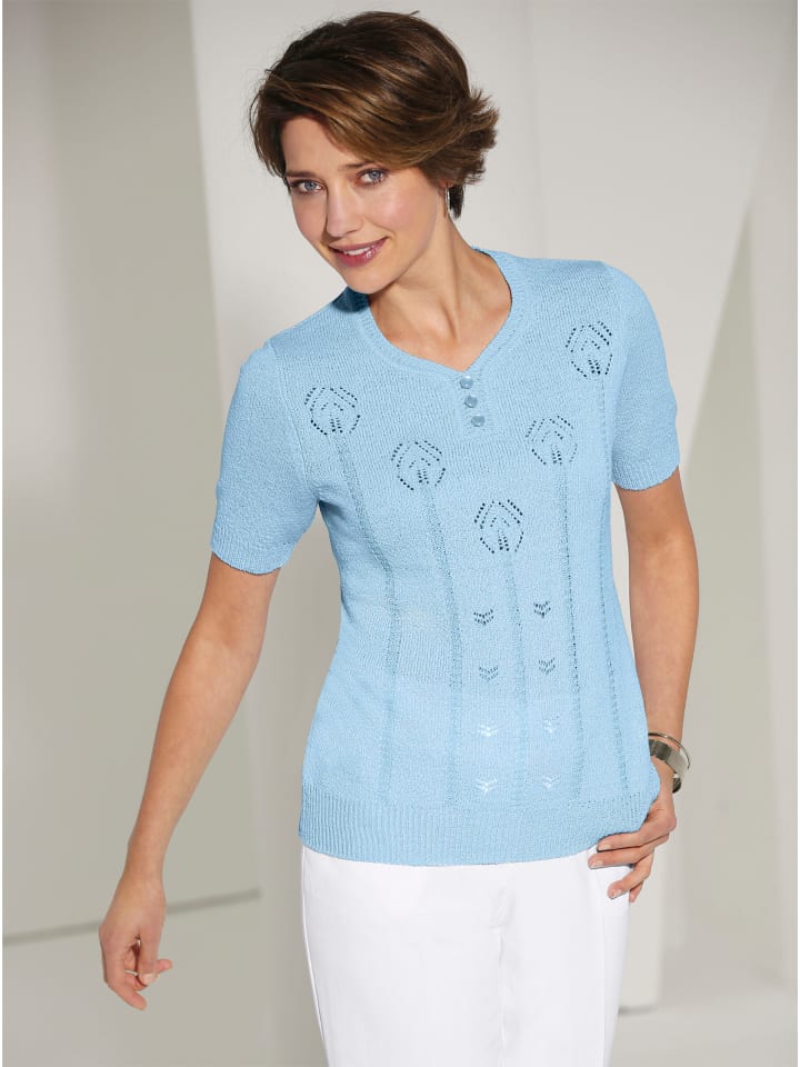 Свитер с V-образным вырезом синего цвета WITT WEIDEN
Свитер с V-образным вырезом синего цвета WITT WEIDEN