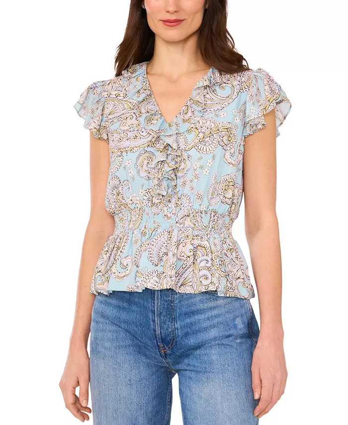 Женский топ Margot с принтом пейсли и оборками Parker, синий
Женский топ Margot с принтом пейсли и оборками Parker, синий