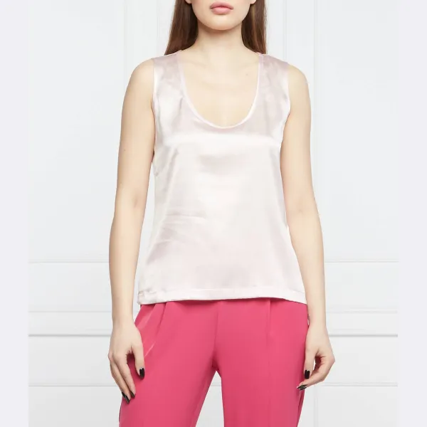 Шелковый топ стандартного кроя Liu Jo, розовый
Шелковый топ стандартного кроя Liu Jo, розовый