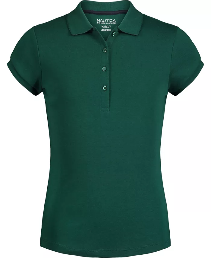 Рубашка поло с коротким рукавом для больших девочек Nautica, зеленый
Рубашка поло с коротким рукавом для больших девочек Nautica, зеленый