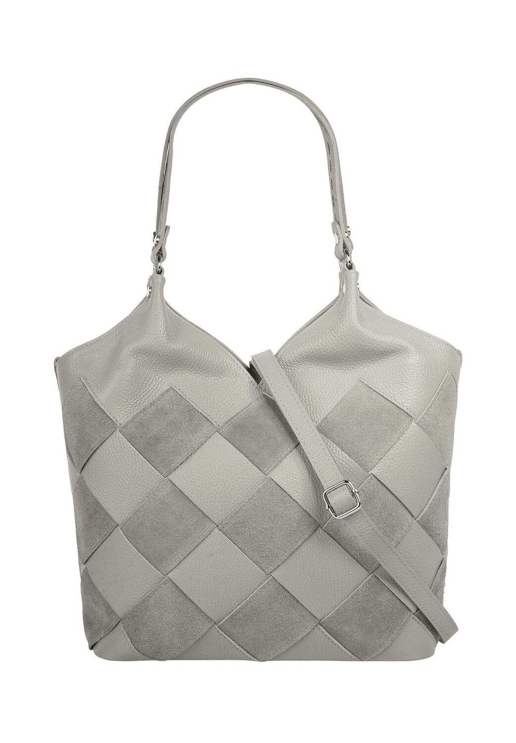 Шопер, натуральная кожа, сделано в Италии Samantha Look, серый
Шопер, натуральная кожа, сделано в Италии Samantha Look, серый