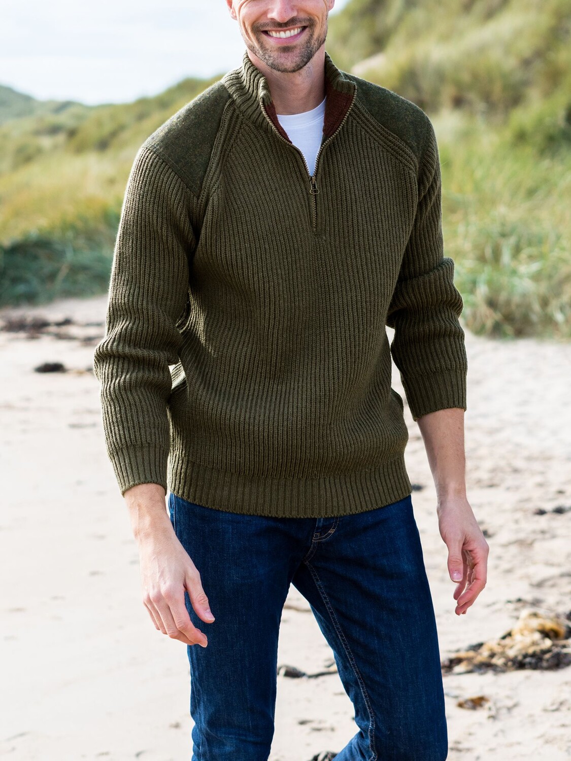 Джемпер с молнией в рубчик до половины длины Celtic & Co., зеленый
Джемпер с молнией в рубчик до половины длины Celtic & Co., зеленый