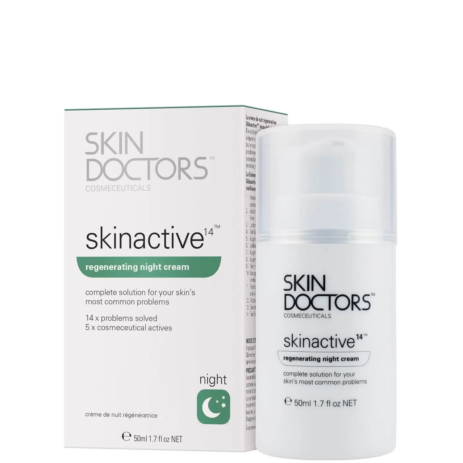 Skinactive 14 Восстанавливающий ночной крем (50 мл) Skin Doctors
Skinactive 14 Восстанавливающий ночной крем (50 мл) Skin Doctors