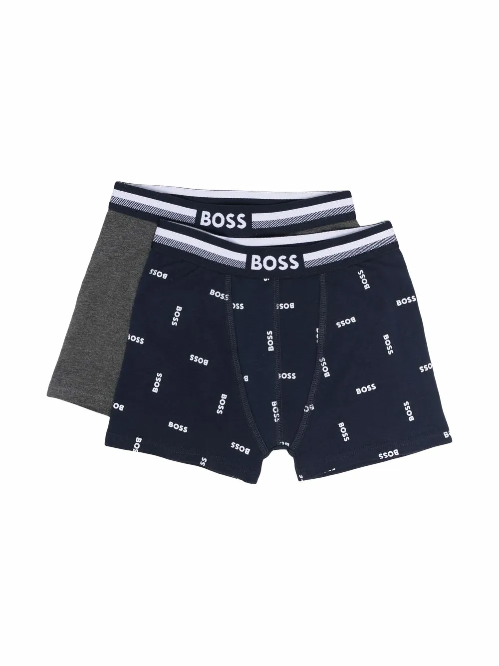 Комплект из двух боксеров с логотипом BOSS Kidswear, синий 
Комплект из двух боксеров с логотипом BOSS Kidswear, синий