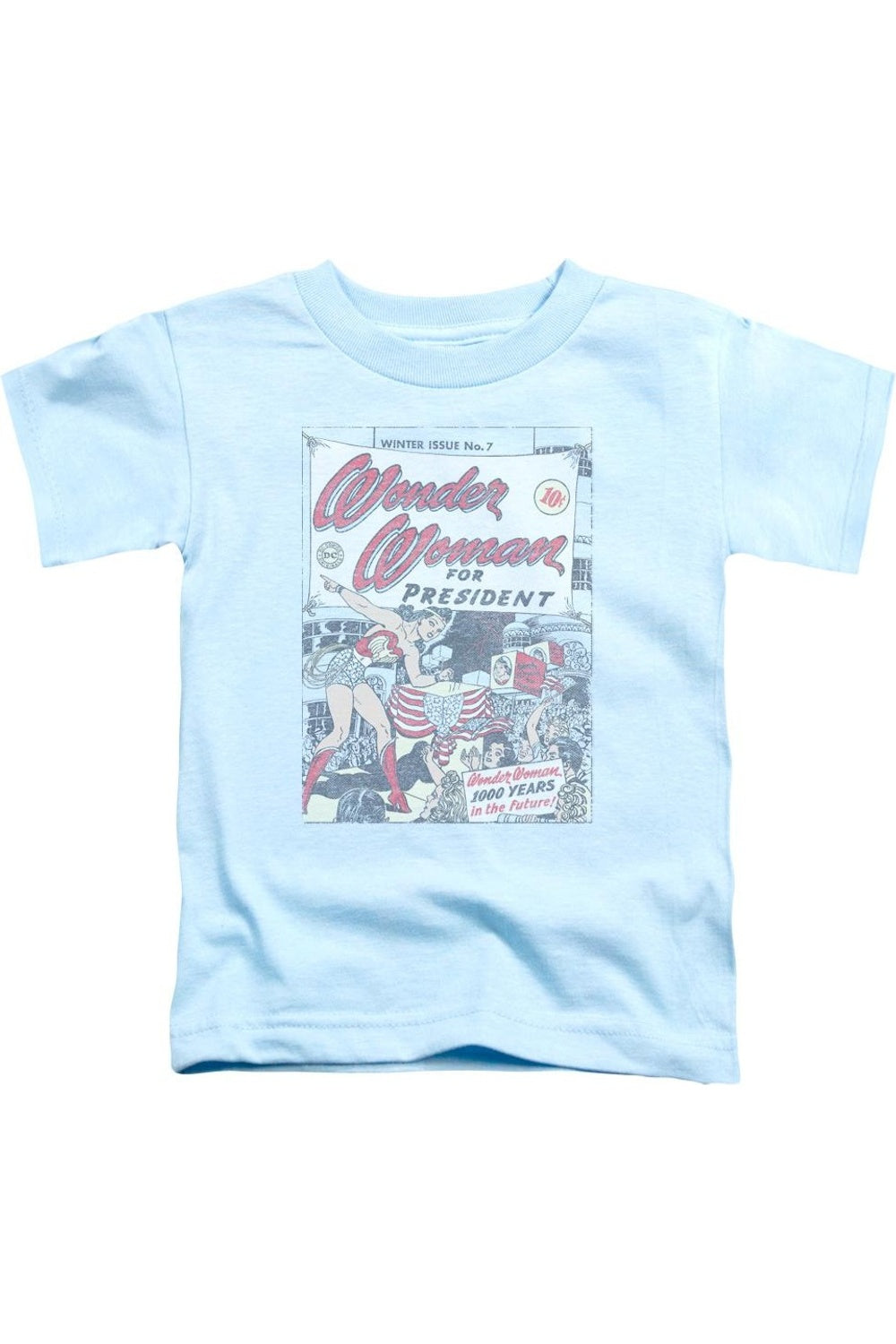 Футболка с коротким рукавом DC Comics Wonder Woman For President для малышей Gildan, светло-голубой
Футболка с коротким рукавом DC Comics Wonder Woman For President для малышей Gildan, светло-голубой