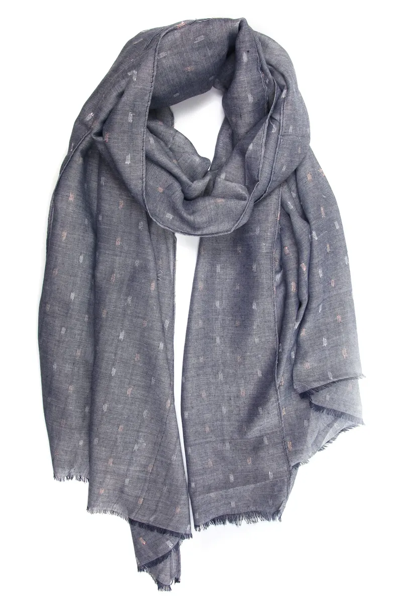 COLLEZIONE ALESSANDRO модный шарф "Пауахи", вышитый блестящей пряжей, синий
COLLEZIONE ALESSANDRO модный шарф "Пауахи", вышитый блестящей пряжей, синий