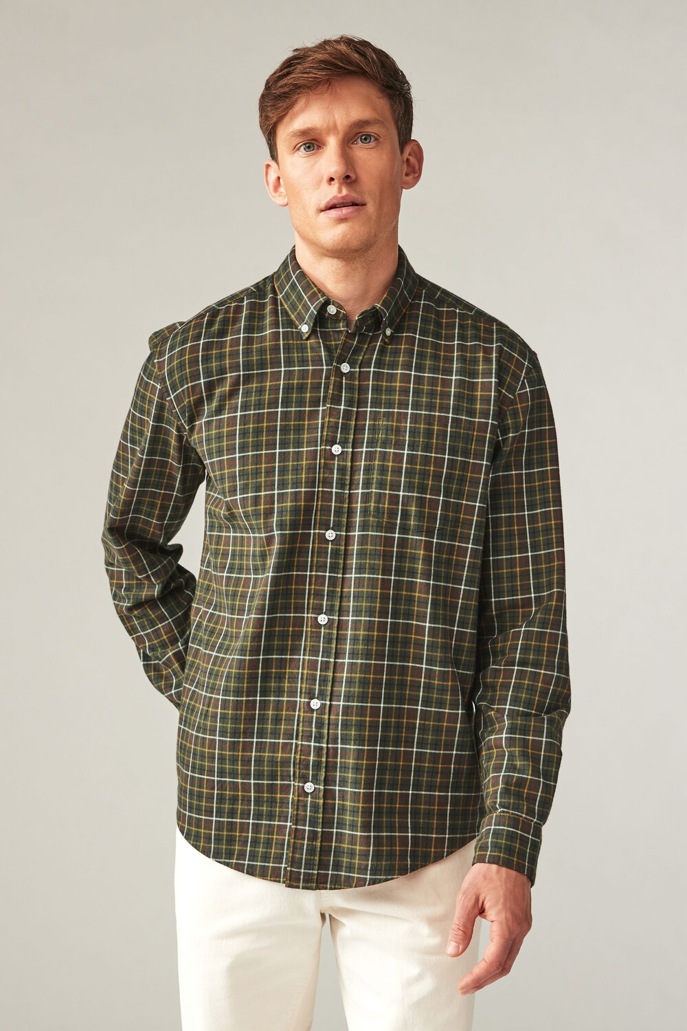 Рубашка в клетку из 100% хлопка с длинным рукавом из 100% хлопка Next, зеленый
Рубашка в клетку из 100% хлопка с длинным рукавом из 100% хлопка Next, зеленый