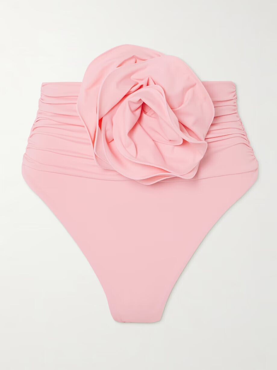Трусики бикини со сборками и аппликациями Magda Butrym, розовый
Трусики бикини со сборками и аппликациями Magda Butrym, розовый