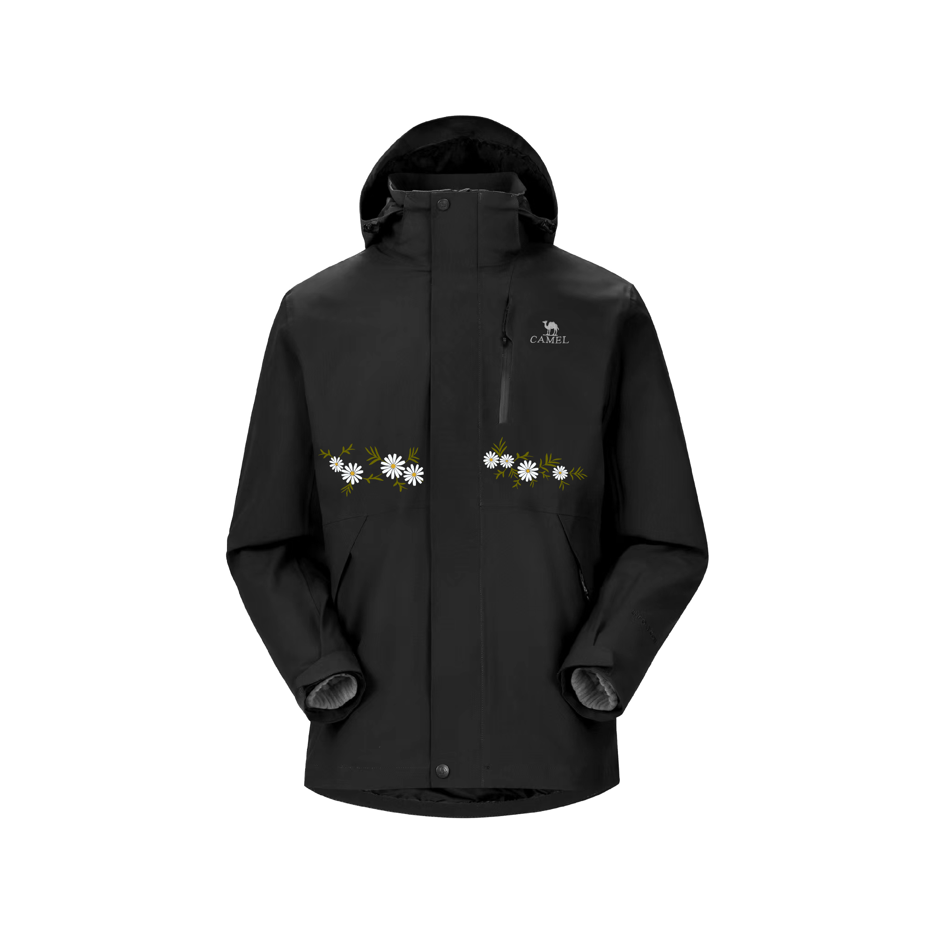 CAMEL Ветровка All weather Unisex Phantom Black с капюшоном
CAMEL Ветровка All weather Unisex Phantom Black с капюшоном