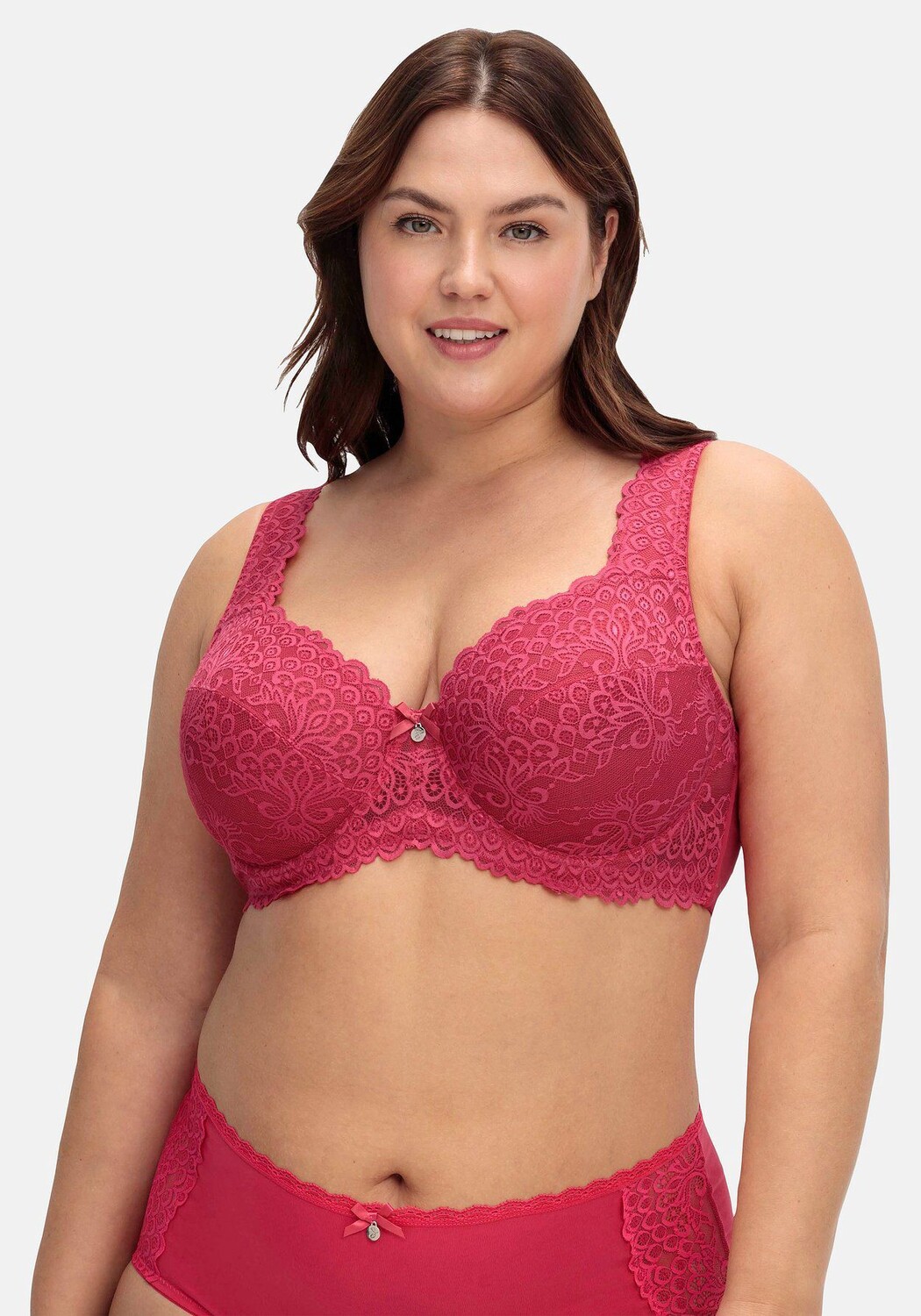 Бюстгальтер на косточках с кружевной вышивкой sheego, цвет Orchidee
Бюстгальтер на косточках с кружевной вышивкой sheego, цвет Orchidee