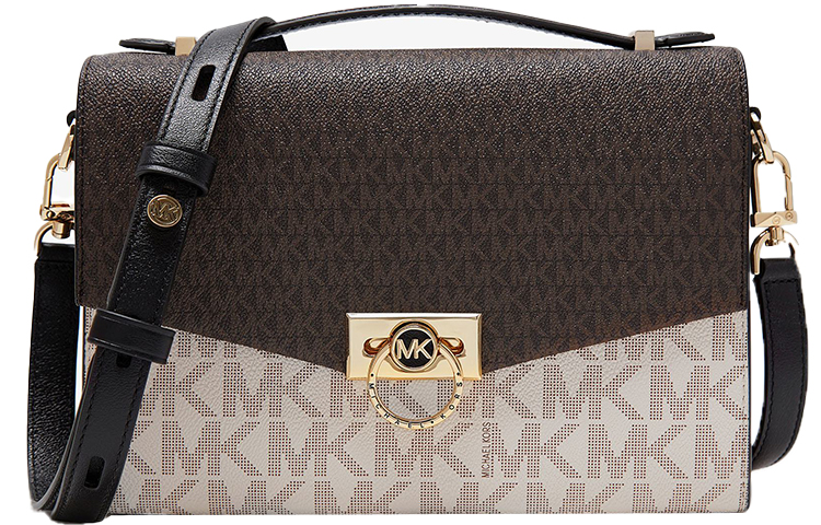 Сумка кроссбоди Hendri из искусственной кожи среднего размера женская ванильно-белая и тёмно-коричневая и чёрная MICHAEL KORS
Сумка кроссбоди Hendri из искусственной кожи среднего размера женская ванильно-белая и тёмно-коричневая и чёрная MICHAEL KORS