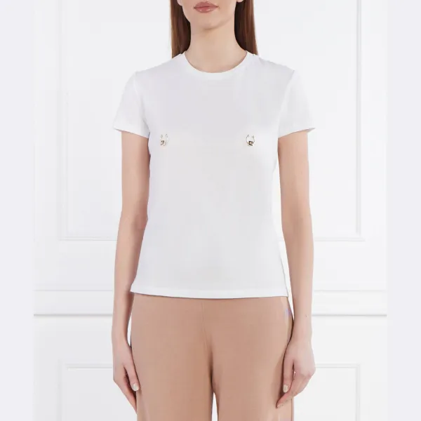 Облегающая футболка Elisabetta Franchi, белый
Облегающая футболка Elisabetta Franchi, белый