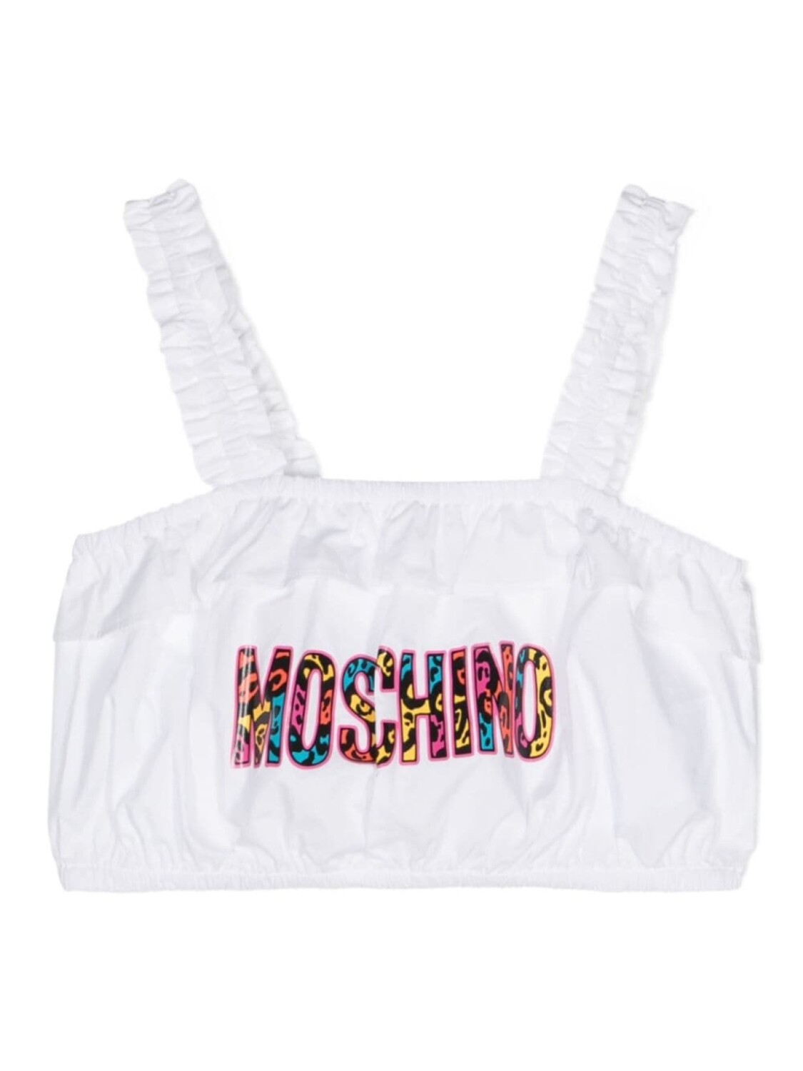 Майка Moschino Kids из хлопка с аппликацией-логотипом, белый
Майка Moschino Kids из хлопка с аппликацией-логотипом, белый
