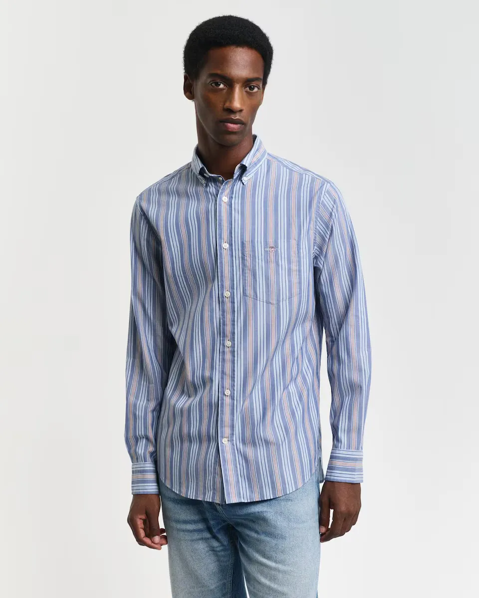Мужская полосатая рубашка с длинными рукавами Gant, синий
Мужская полосатая рубашка с длинными рукавами Gant, синий