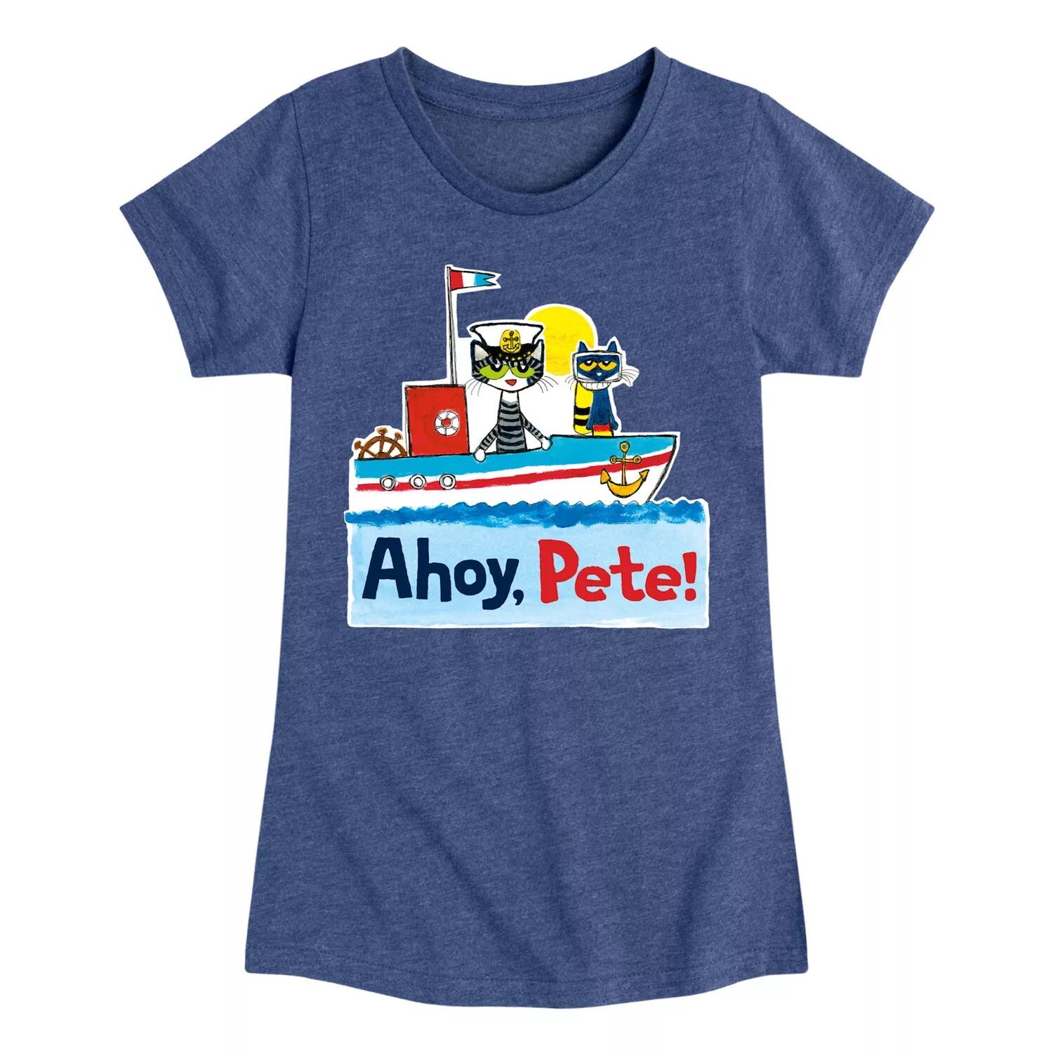 Футболка с рисунком Pete The Cat Ahoy для девочек 7–16 лет Licensed Character, синий
Футболка с рисунком Pete The Cat Ahoy для девочек 7–16 лет Licensed Character, синий