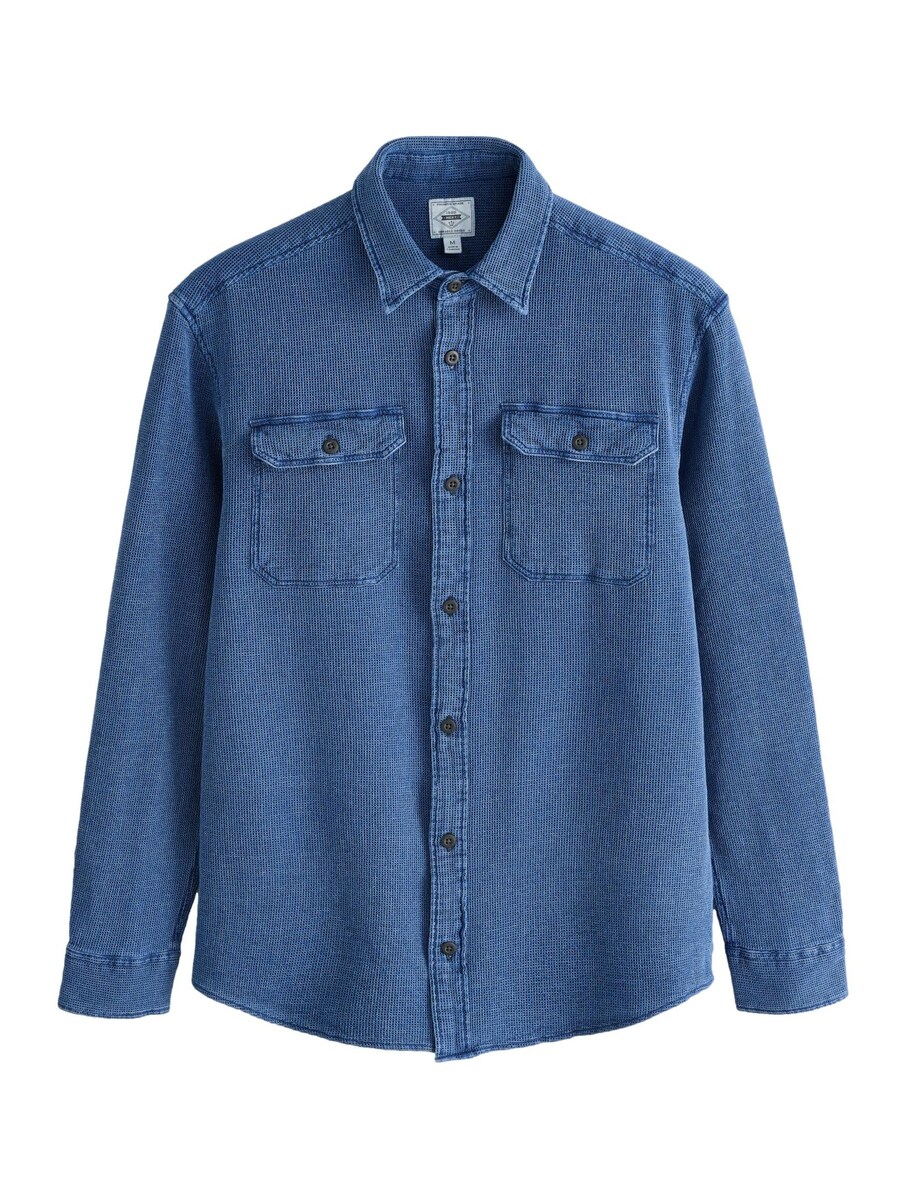 Рубашка обычного кроя на пуговицах Next, синий
Рубашка обычного кроя на пуговицах Next, синий