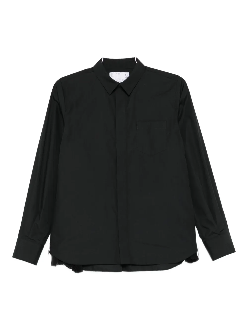 Рубашка с длинными рукавами Sacai, черный
Рубашка с длинными рукавами Sacai, черный