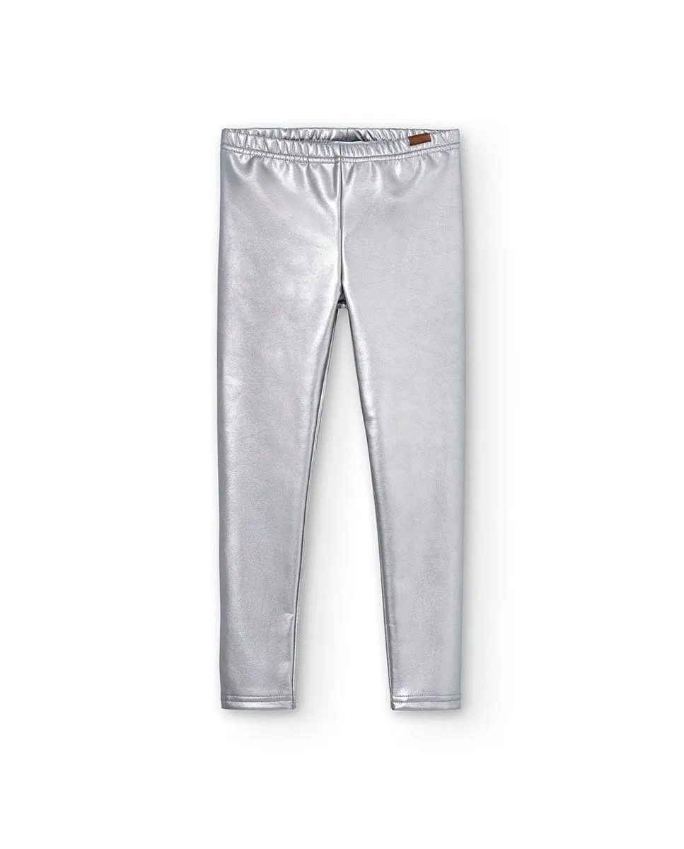 Детские леггинсы из искусственной кожи с эластичным поясом Boboli, серебряный
Детские леггинсы из искусственной кожи с эластичным поясом Boboli, серебряный