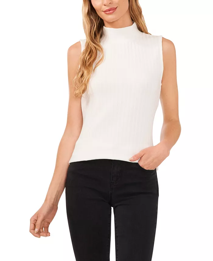 Женский топ без рукавов с высоким воротником и широкой резинкой CeCe, слоновая кость/кремовый
Женский топ без рукавов с высоким воротником и широкой резинкой CeCe, слоновая кость/кремовый