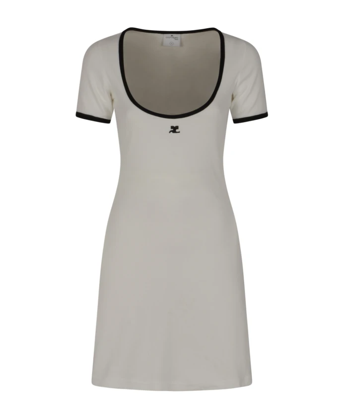 Контрастное мини-платье Courrã¨Ges, белый
Контрастное мини-платье Courrã¨Ges, белый