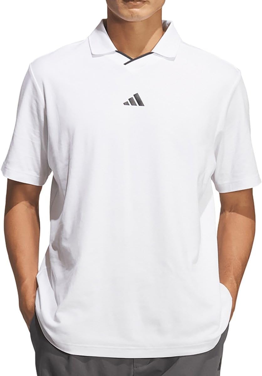 Поло с коротким рукавом и витым трикотажным воротником Beyond the Course Adidas, белый
Поло с коротким рукавом и витым трикотажным воротником Beyond the Course Adidas, белый