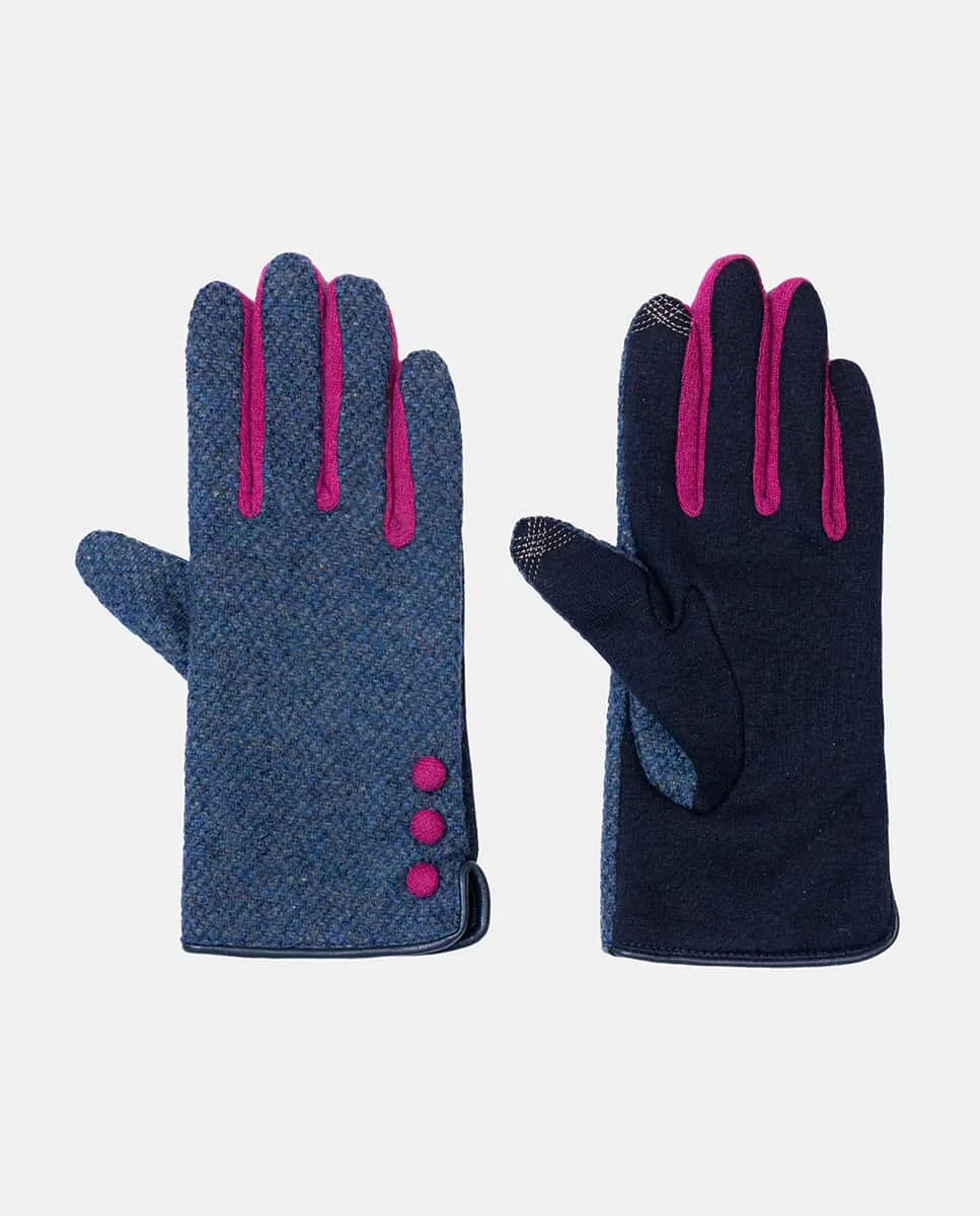 Вязаные шерстяные перчатки с контрастными пуговицами, на подкладке Santacana, темно-синий
Вязаные шерстяные перчатки с контрастными пуговицами, на подкладке Santacana, темно-синий