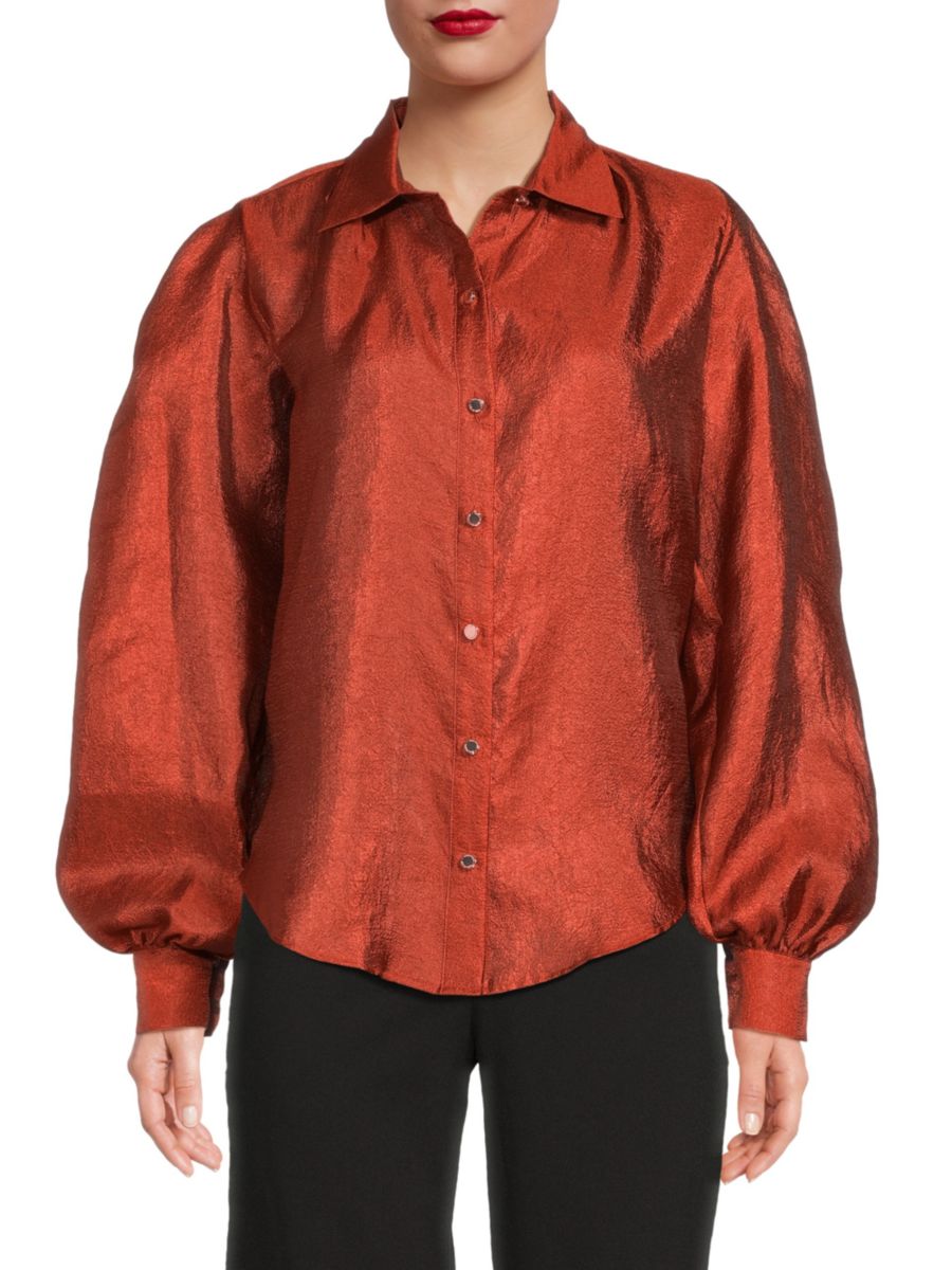 Рубашка с рукавами-блузонами Halston, цвет Rust
Рубашка с рукавами-блузонами Halston, цвет Rust