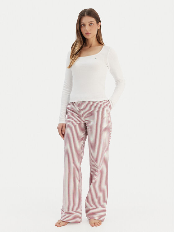 Пижама regular fit UW0UW06143 Tommy Hilfiger, экрю
Пижама regular fit UW0UW06143 Tommy Hilfiger, экрю