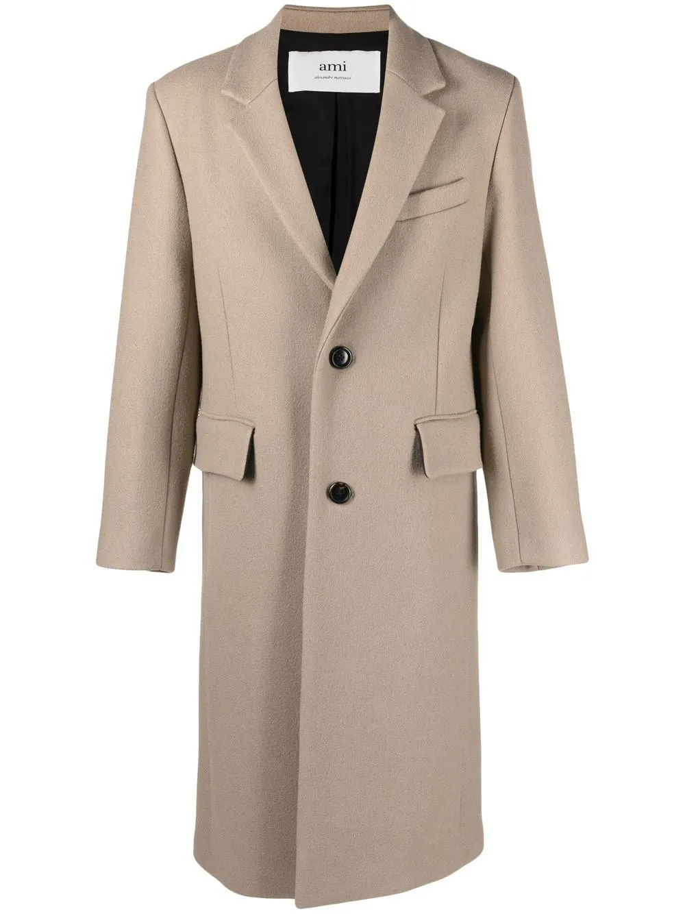 Однобортное пальто на пуговицах AMI Paris, нейтральный
Однобортное пальто на пуговицах AMI Paris, нейтральный