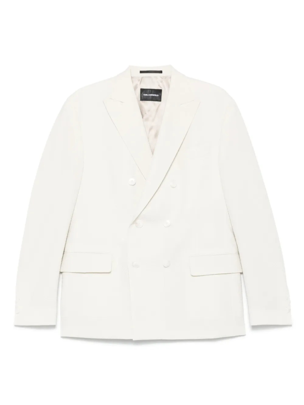 Фактурный пиджак Karl Lagerfeld, белый 
Фактурный пиджак Karl Lagerfeld, белый