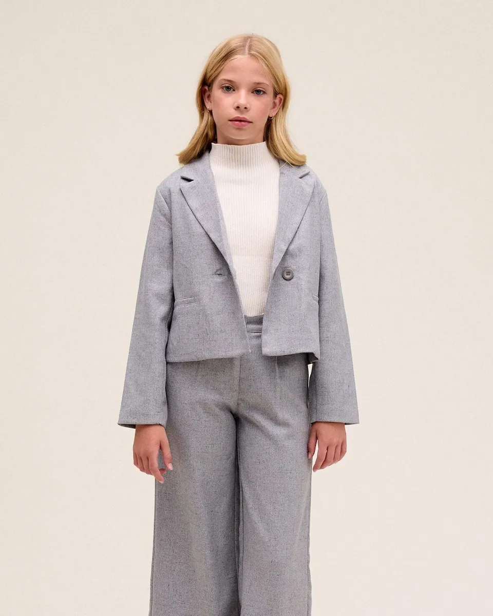 Детские брюки для костюма с меланжевой тканью Dadati, серый
Детские брюки для костюма с меланжевой тканью Dadati, серый