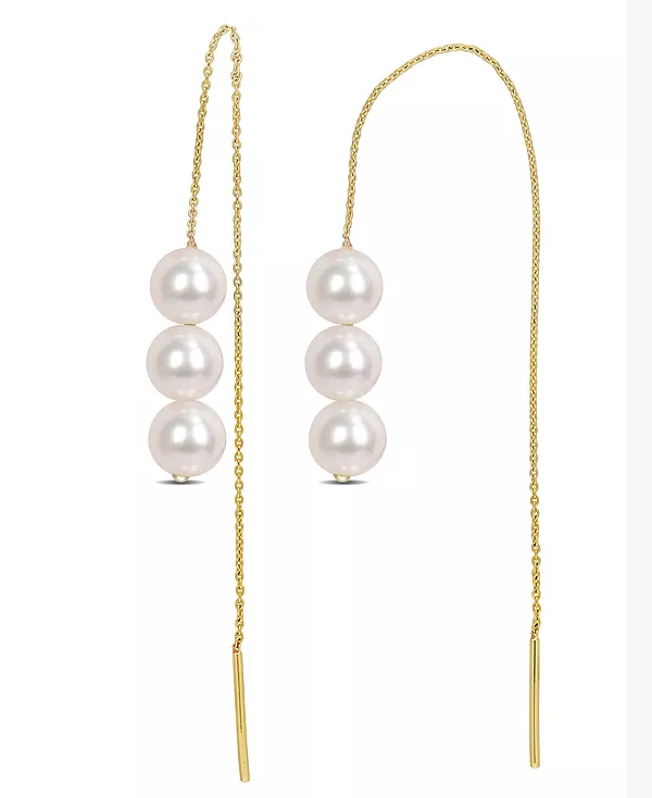 Серьги-Нити с культивированным пресноводным жемчугом (6–6,5 мм) из 10-каратного золота Macy'S, gold
Серьги-Нити с культивированным пресноводным жемчугом (6–6,5 мм) из 10-каратного золота Macy'S, gold