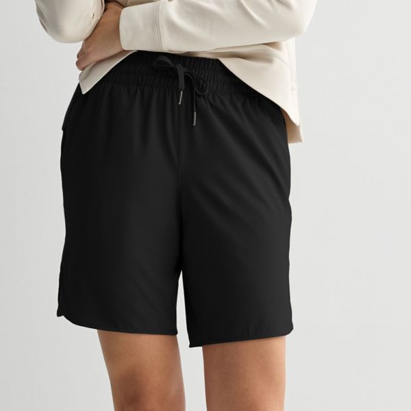 Женские спортивные шорты-бермуды с запахом Tek Gear, черный
Женские спортивные шорты-бермуды с запахом Tek Gear, черный