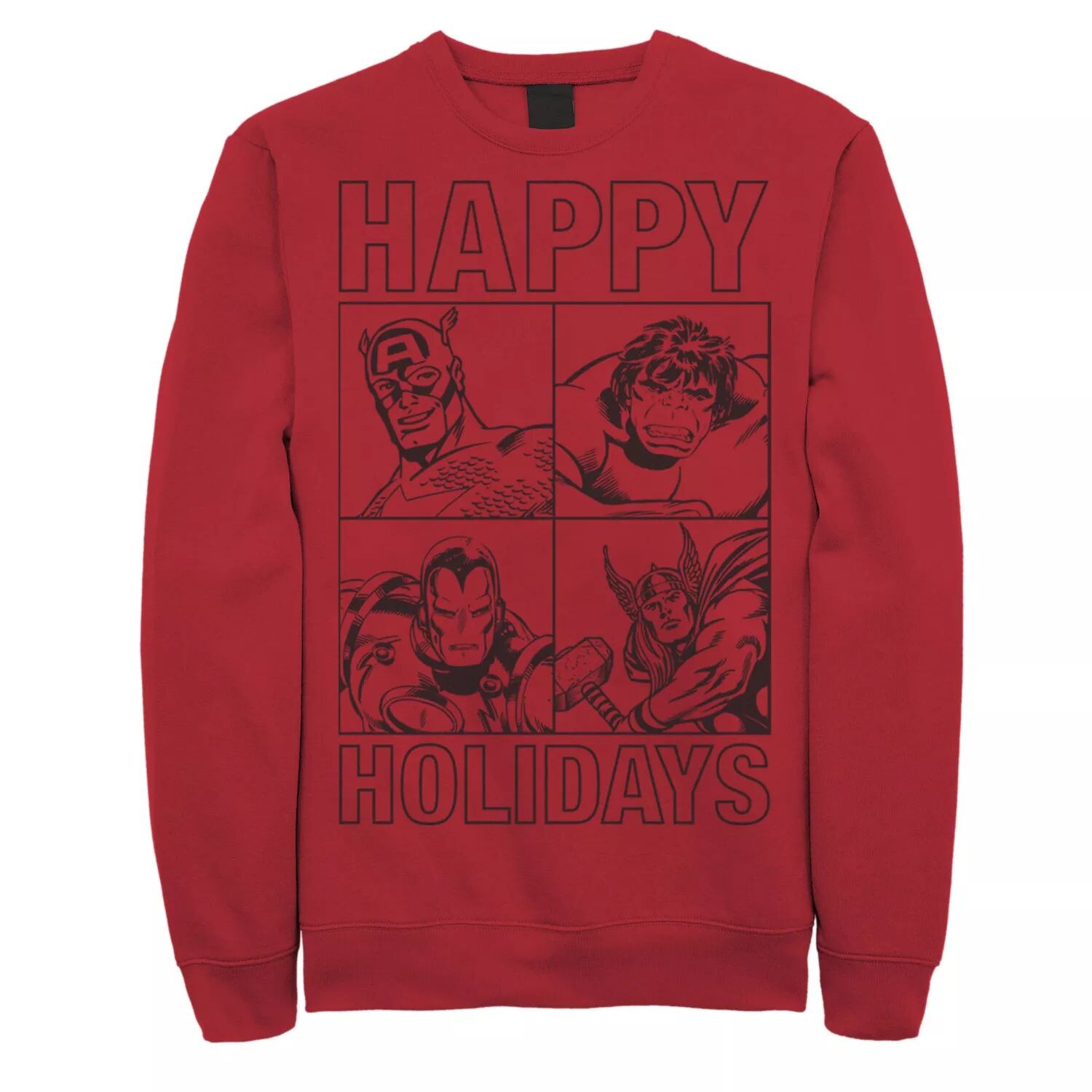 Мужской рождественский свитшот Happy Holidays Marvel
Мужской рождественский свитшот Happy Holidays Marvel