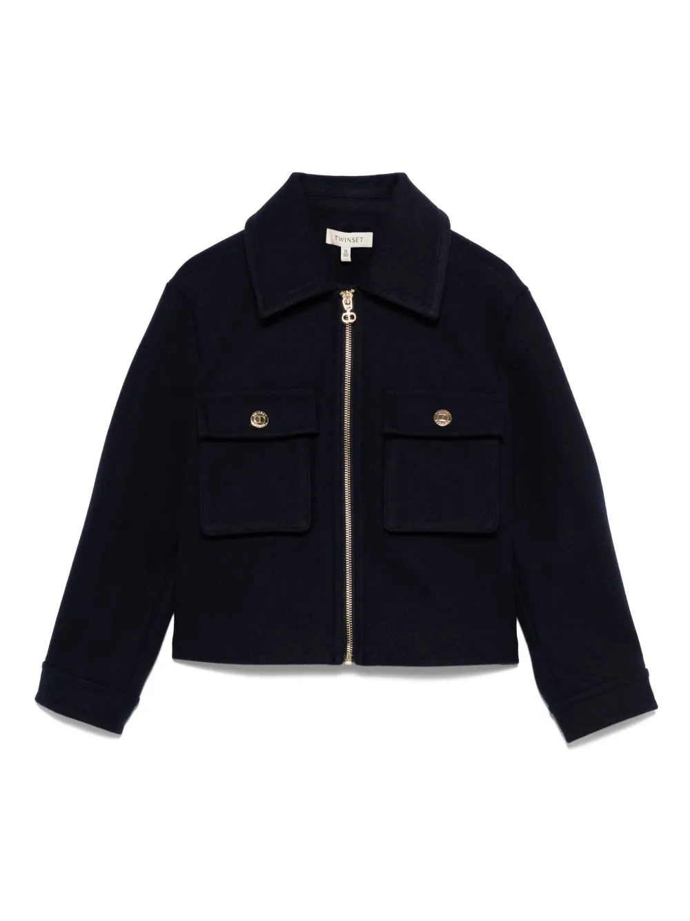 Куртка на молнии с карманами TWINSET Kids, синий
Куртка на молнии с карманами TWINSET Kids, синий