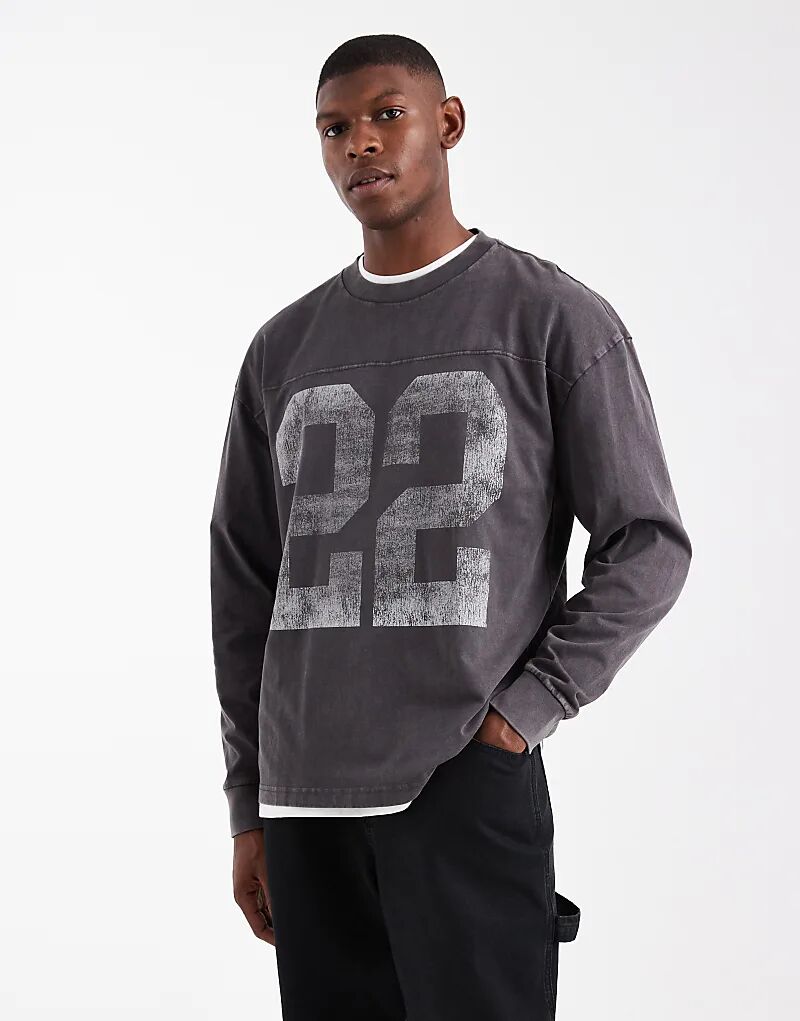 Футболка свободного кроя с длинными рукавами Hollister серого цвета
Футболка свободного кроя с длинными рукавами Hollister серого цвета