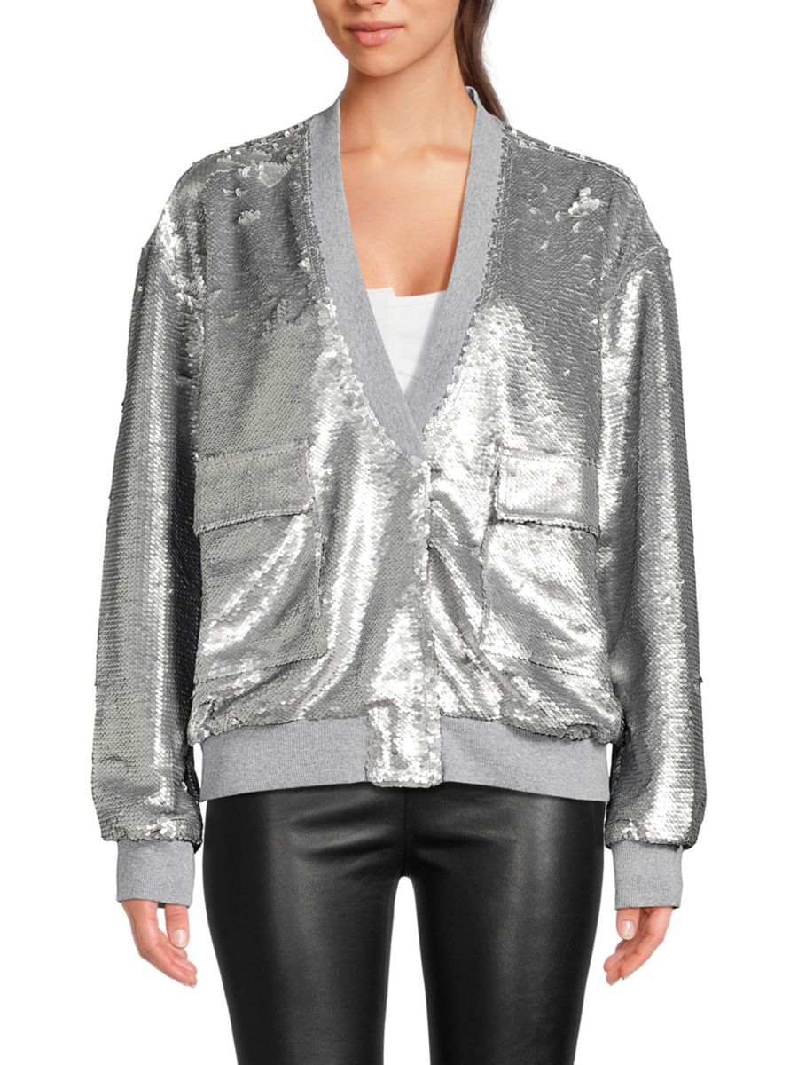 Кардиган Саломея с пайетками RTA, серебряный
Кардиган Саломея с пайетками RTA, серебряный