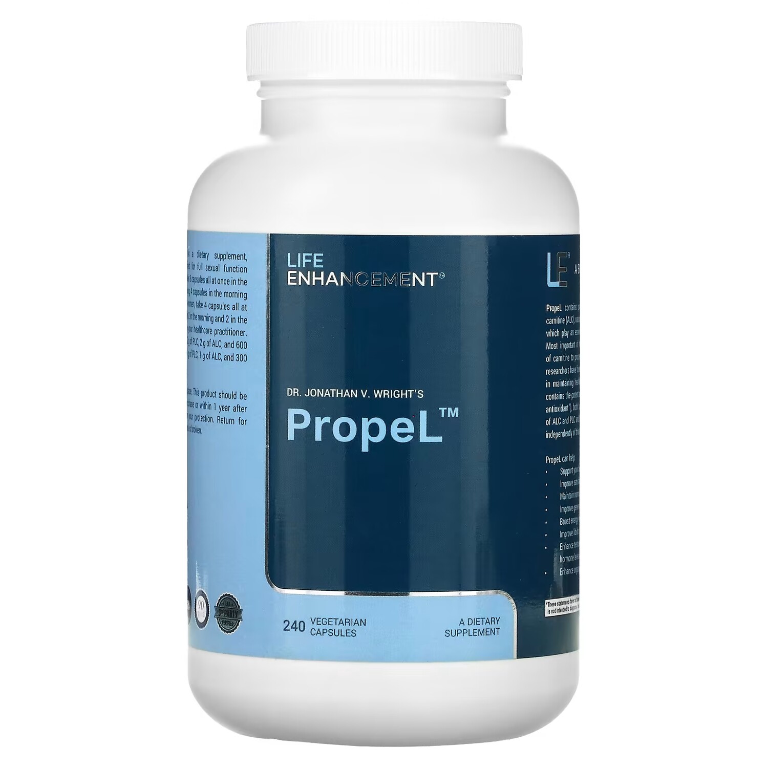 Life Enhancement PropeL 240 вегетарианских капсул
Life Enhancement PropeL 240 вегетарианских капсул