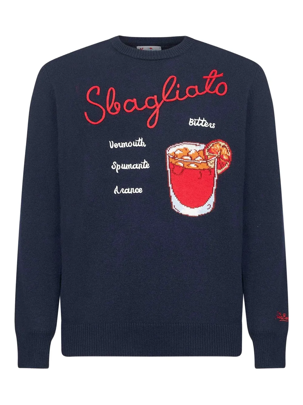 Свитер с вышивкой в виде напитка Mc2 Saint Barth, синий
Свитер с вышивкой в виде напитка Mc2 Saint Barth, синий