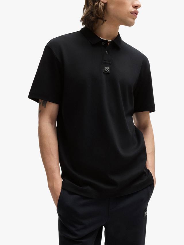 Хлопковая поло HUGO Regular Fit HUGO BOSS, Black
Хлопковая поло HUGO Regular Fit HUGO BOSS, Black