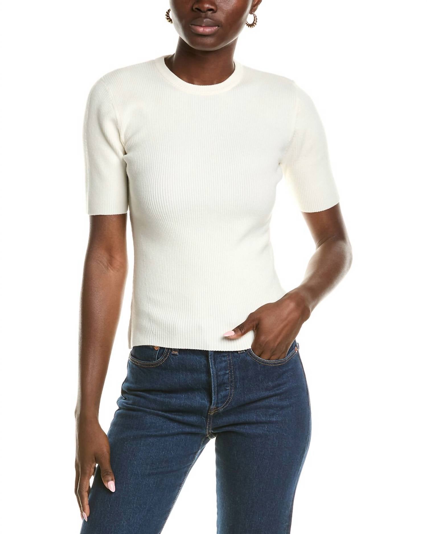Свитер Salma Ribbed с короткими рукавами цвета слоновой кости Derek Lam 10 Crosby
Свитер Salma Ribbed с короткими рукавами цвета слоновой кости Derek Lam 10 Crosby