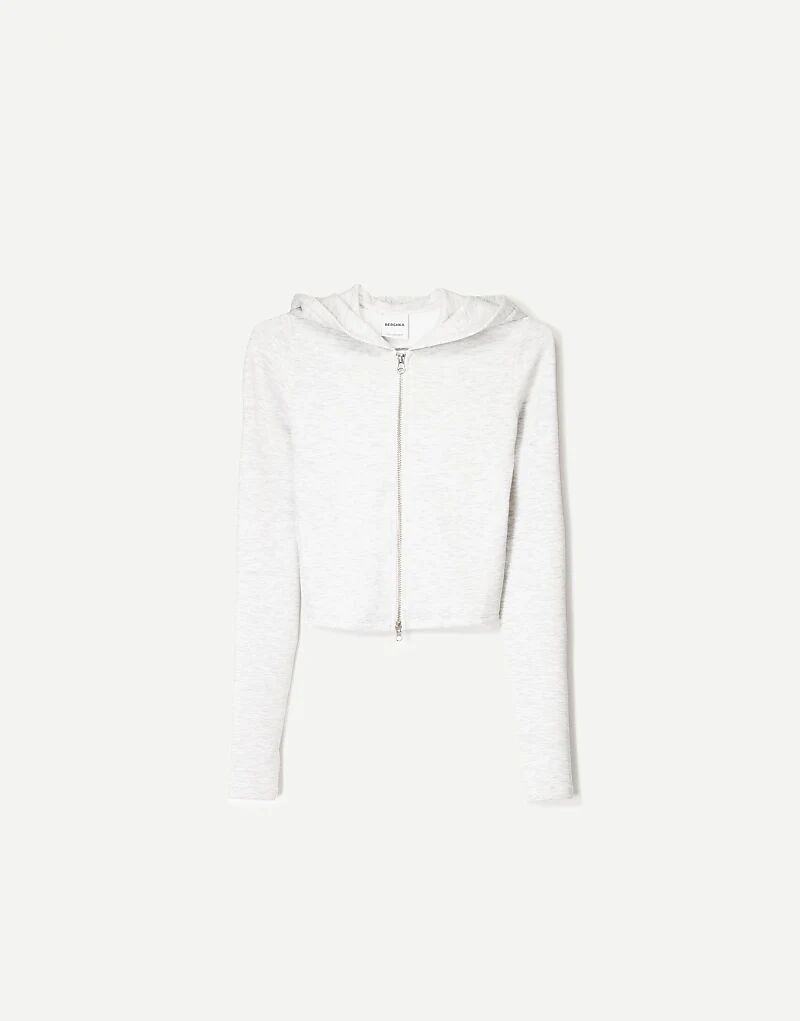 Толстовка Bershka из смеси модала на молнии светло-серого цвета
Толстовка Bershka из смеси модала на молнии светло-серого цвета