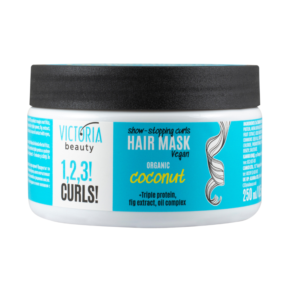 Маска для вьющихся и волнистых волос 1,2,3! curls! mask for curly hair Victoria Beauty, 250 мл
Маска для вьющихся и волнистых волос 1,2,3! curls! mask for curly hair Victoria Beauty, 250 мл